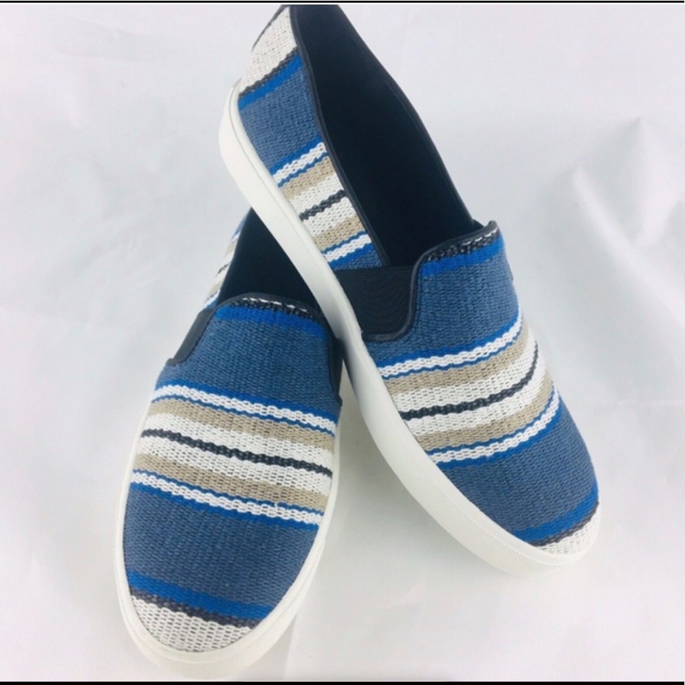 Vince Blair Multi Stripe Slip Sneakers